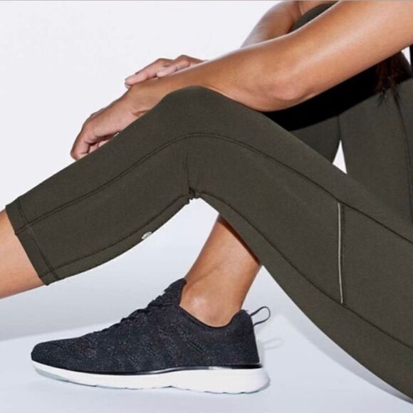 Lululemon Speed Up Crop Pockets Evergreen - Picture 14 of 15